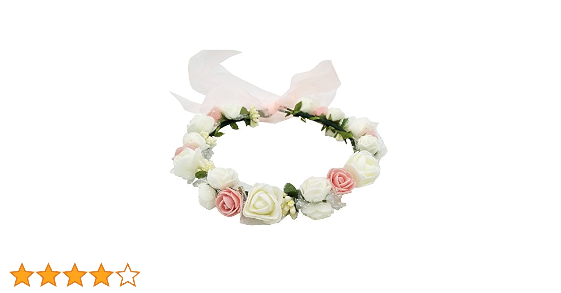 Amazon | ハナ（HANA） お花の 冠 花冠 ヘッドドレス 髪飾り